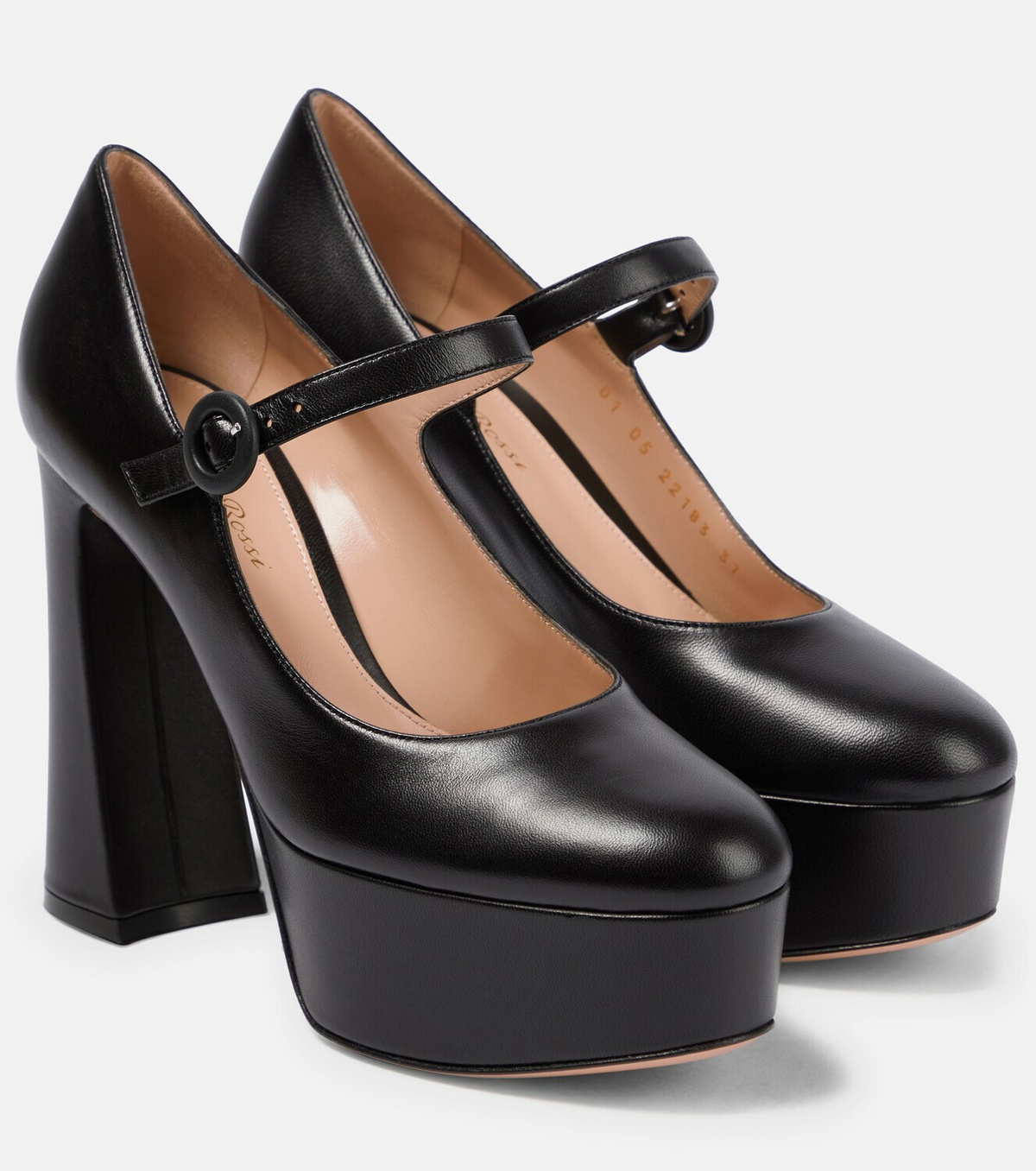 Gianvito Rossi - Mary Jane leather platform pumps Gianvito Rossi