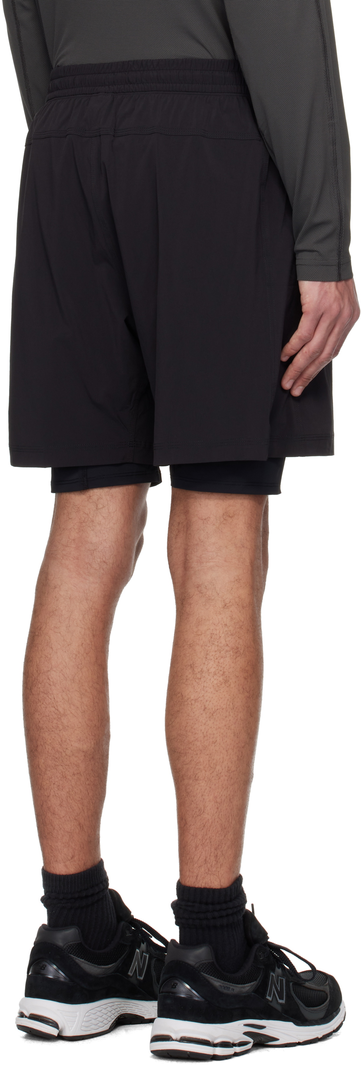 Reigning Champ Black 4-Way Combo 7 Training Shorts
