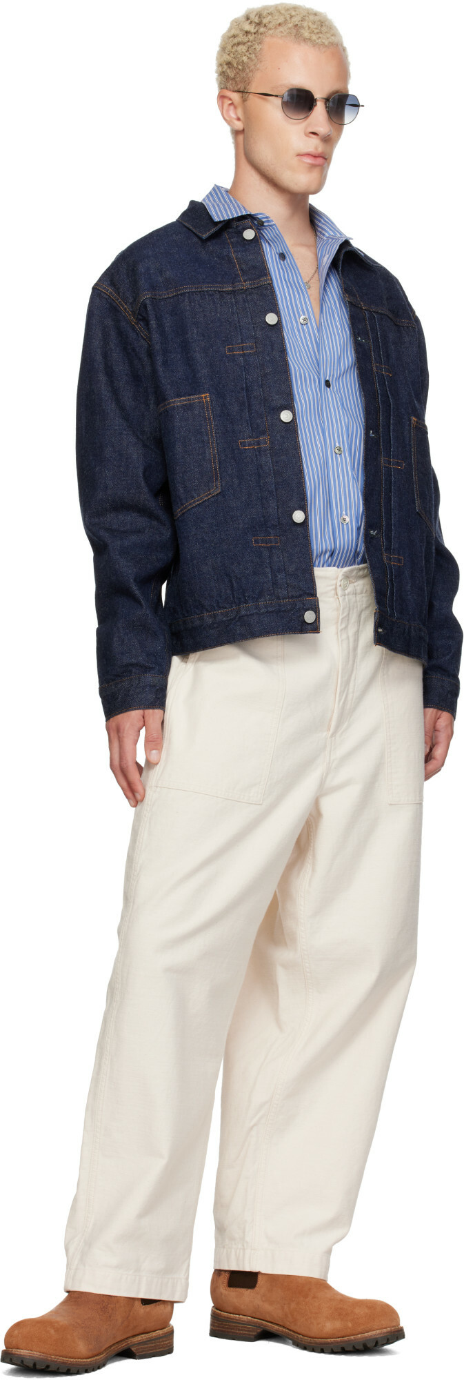 Ordinary Fits Navy 2nd Type Denim Jacket