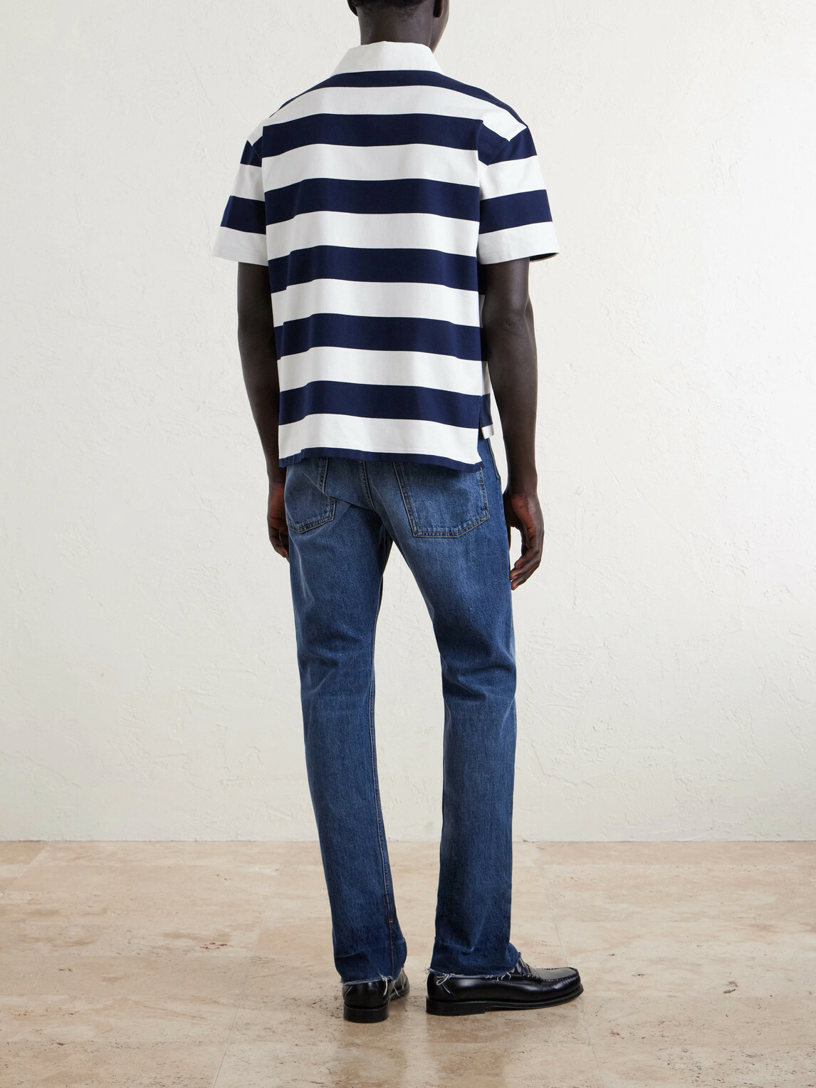 Givenchy - Logo-Embroidered Striped Cotton Polo Shirt - Blue