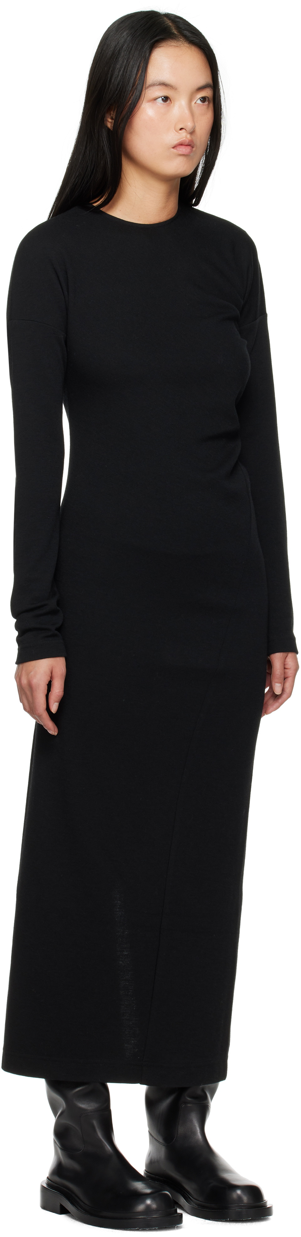 chinese dress ladies Black Niamh Jersey Midi Dress main image 0