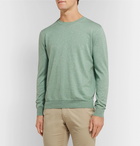 Altea - Cotton and Cashmere-Blend Sweater - Green