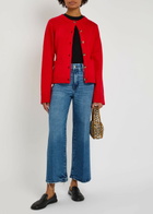 Good American Knitted Cardigan Red