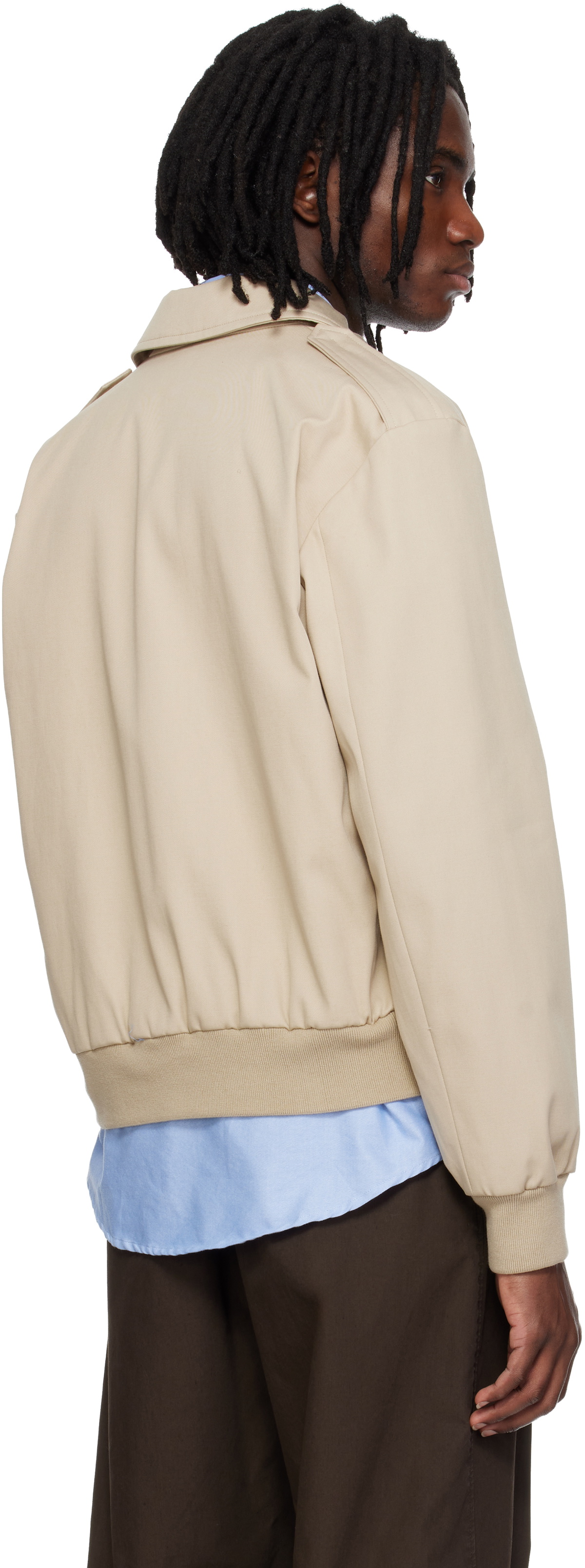 A.P.C. Beige Miles Bomber Jacket