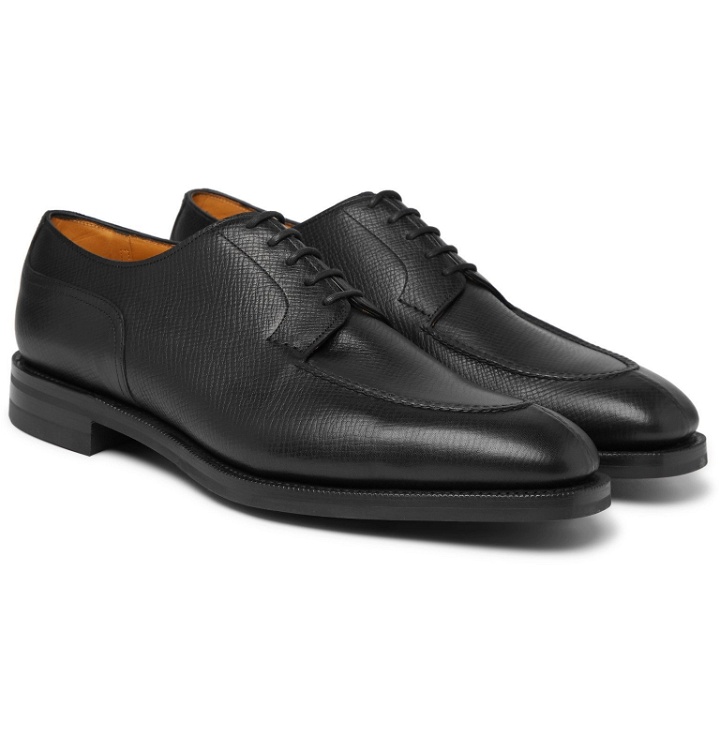 Photo: Edward Green - Dover Suede Derby Shoes - Black