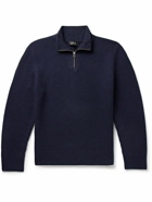 A.P.C. - Alex Ribbed Virgin Wool Half-Zip Sweater - Blue