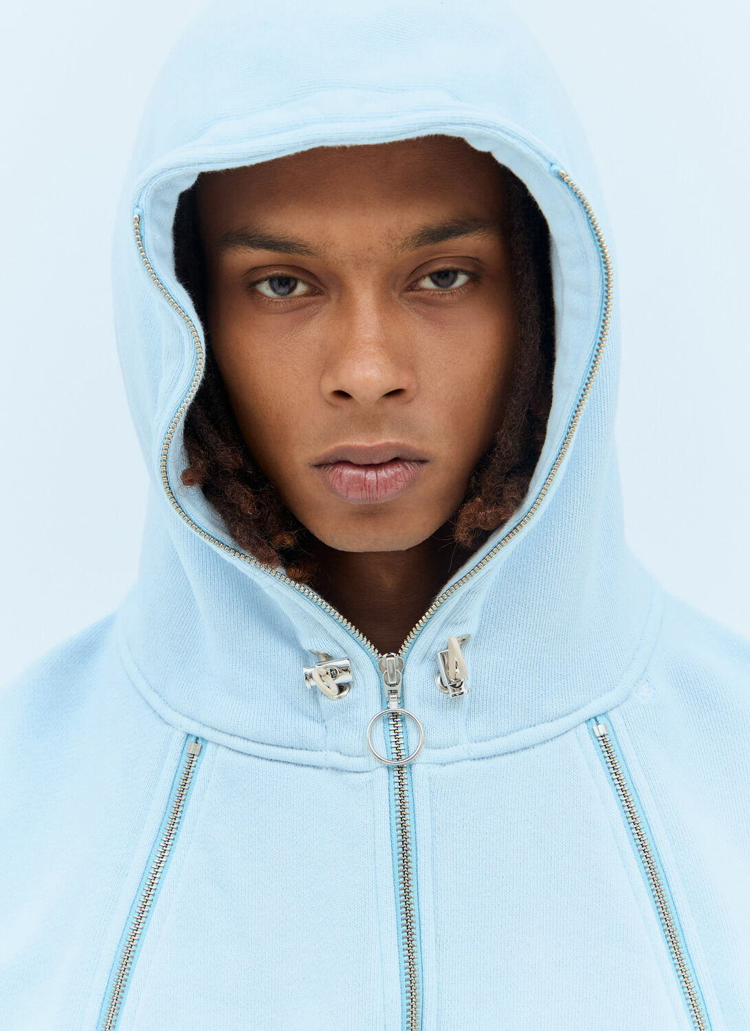 Charlie Constantinou Zip Hybrid Hooded Sweatshirt