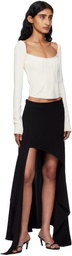 Mugler White Ottoman Long Sleeve T-shirt