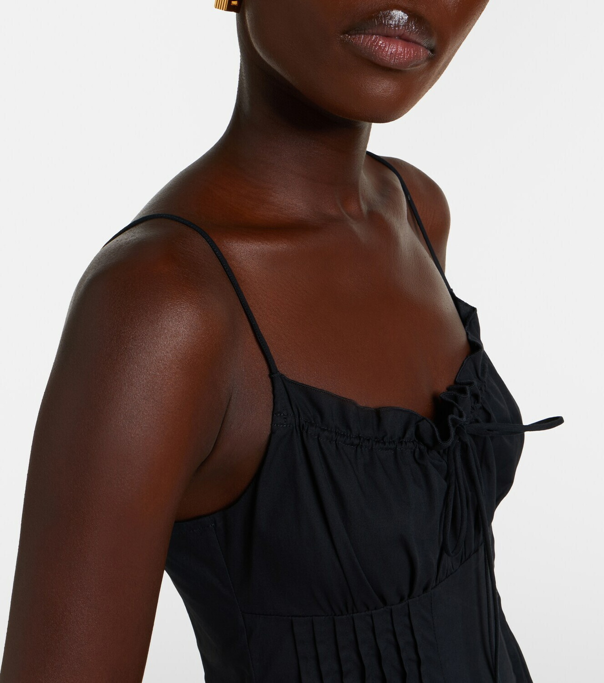 Staud Margi cotton poplin midi dress