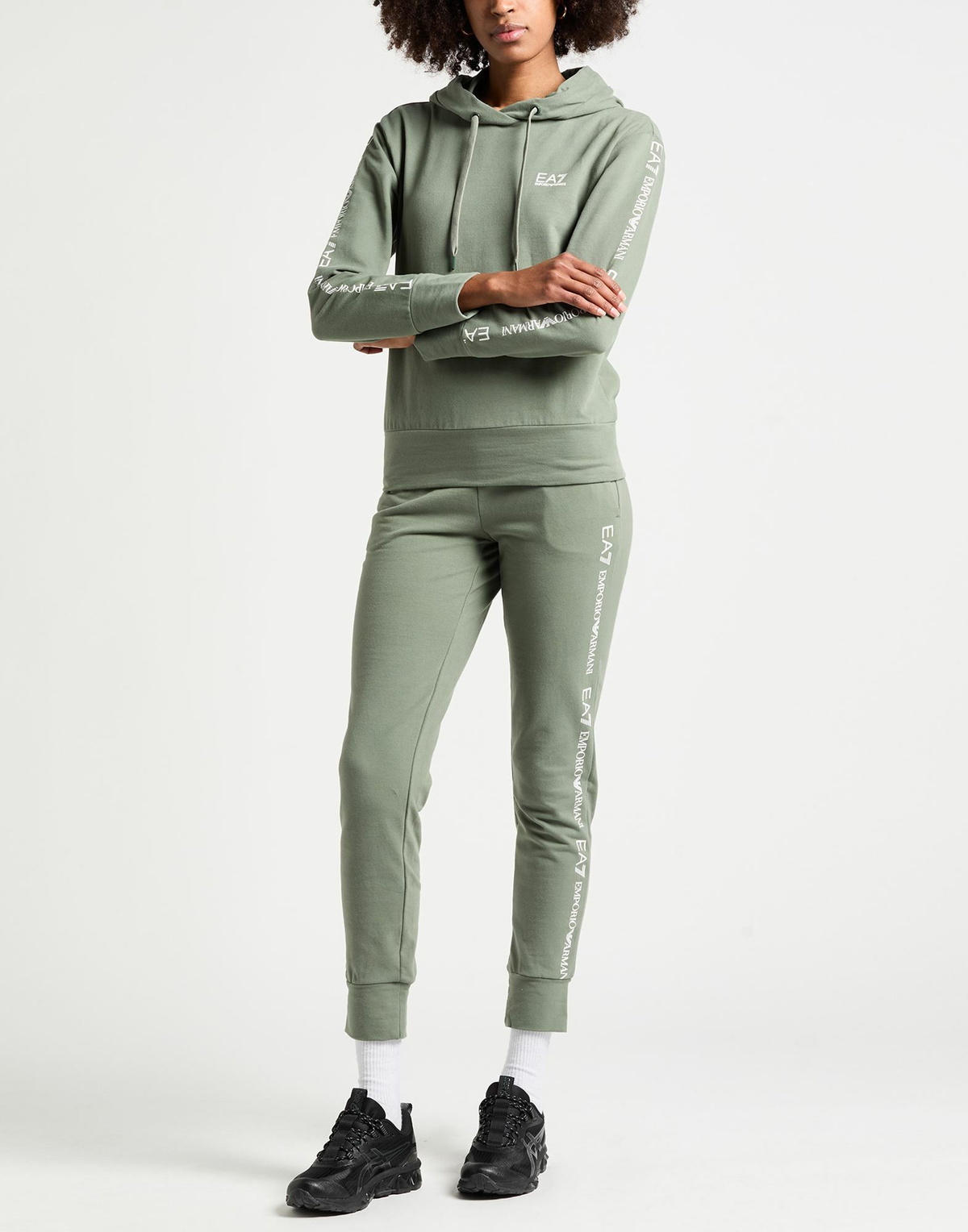 Ea7 Womens Tracksuit Military in Green