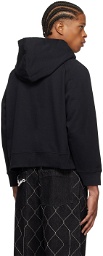 AIREI Black Fitted Hoodie