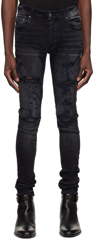 Photo: AMIRI Black Thrasher Jeans