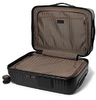 Ermenegildo Zegna - Leather-Trimmed Polycarbonate Carry-On Suitcase - Black
