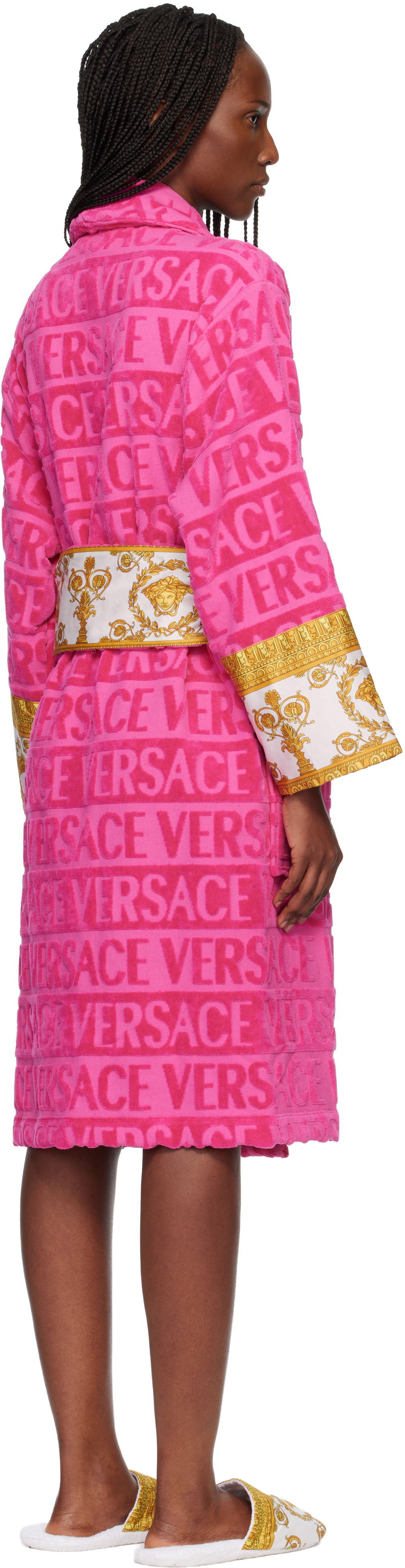 Versace Pink 'I Heart Baroque' Bathrobe