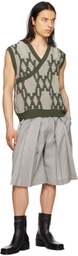 Steven Passaro Green Textured Vest