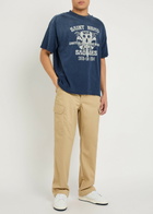 Saint Mxxxxxx Saint Nbhd Printed Cotton T-shirt Navy