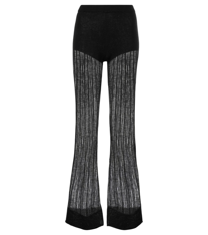 Photo: Didu Low-rise faux leather flared pants
