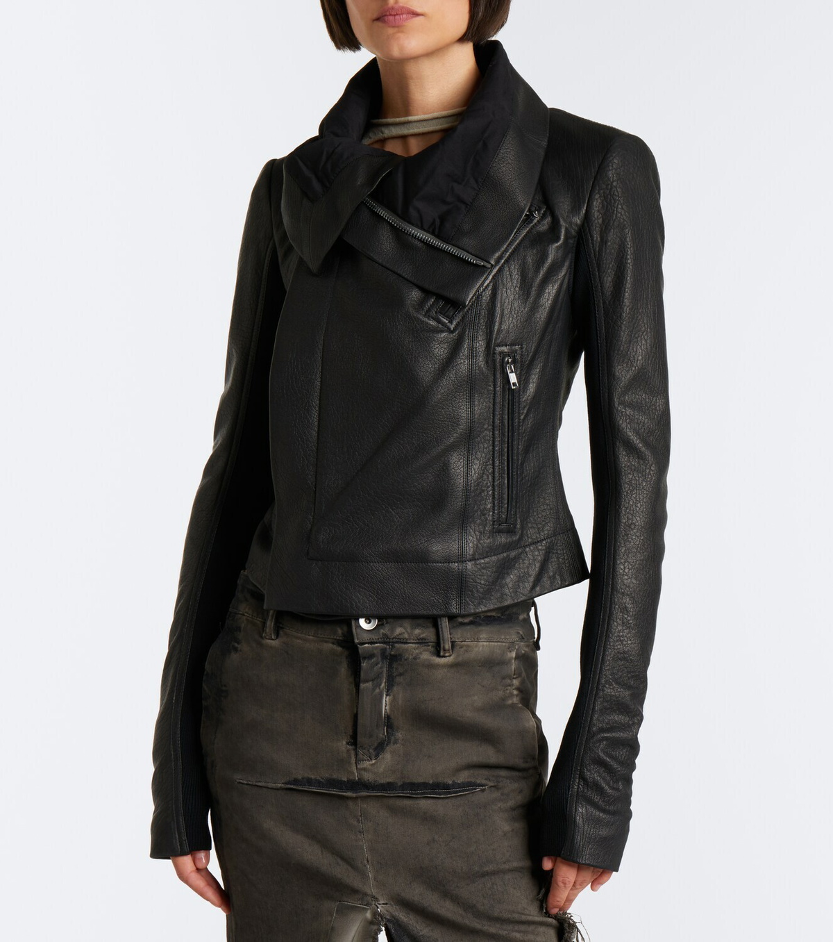 Rick Owens Leather biker jacket