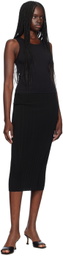 ÉTERNE Black Fitted Tank Top