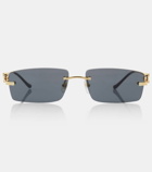 Cartier Eyewear Collection Panthère De Cartier rectangular sunglasses