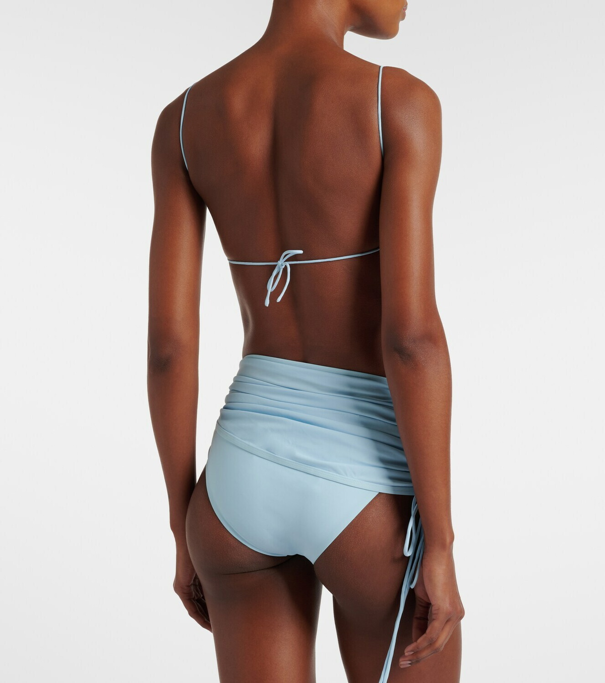 Christopher Esber Ring-detail ruched bikini top