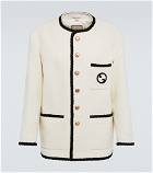 Gucci - Embroidered tweed jacket