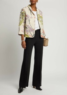 Stine Goya Floral-jacquard Woven Blazer Multicoloured 1