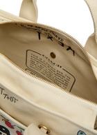 Coach Cargo Embroidered Canvas Tote - White - One Size