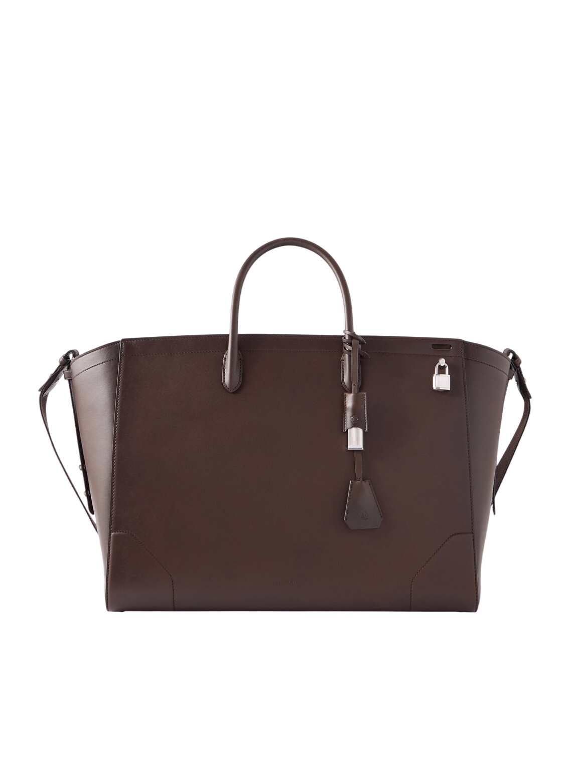 Dunhill - 1893 Harness Leather-Trimmed Woven Tote Bag Dunhill
