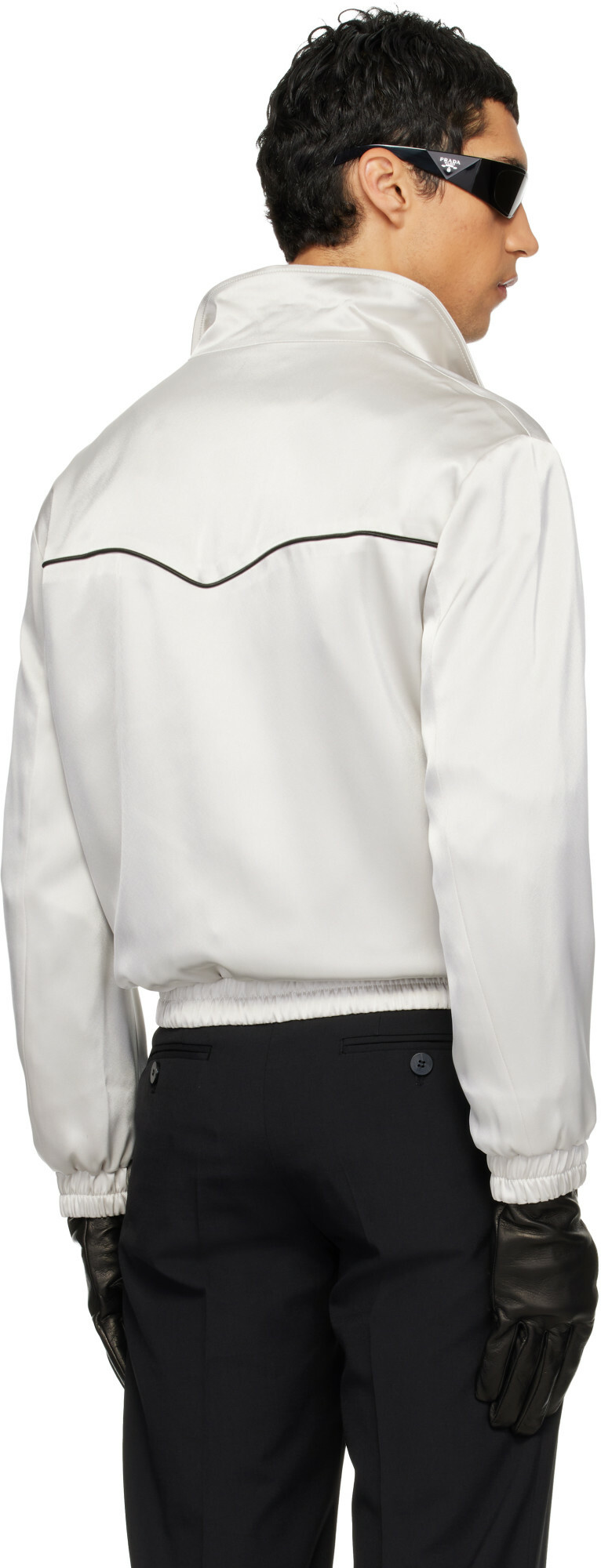 Ernest W. Baker Gray Western Track Jacket