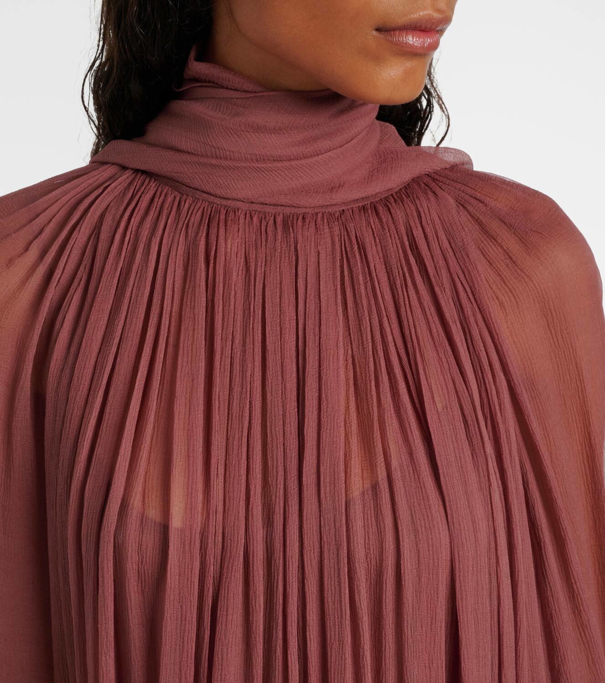 Chloe Embroidery Muslin Dress