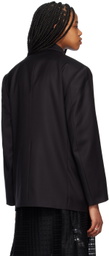 Youth Black Double-Breasted Blazer