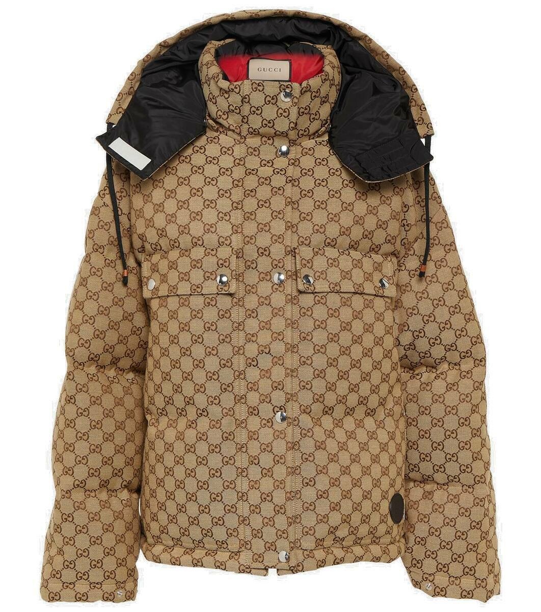Photo: Gucci GG cotton canvas down jacket