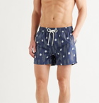 Atalaye - Caserio Short-Length Printed Swim Shorts - Blue