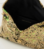 Dries Van Noten Small floral jacquard clutch