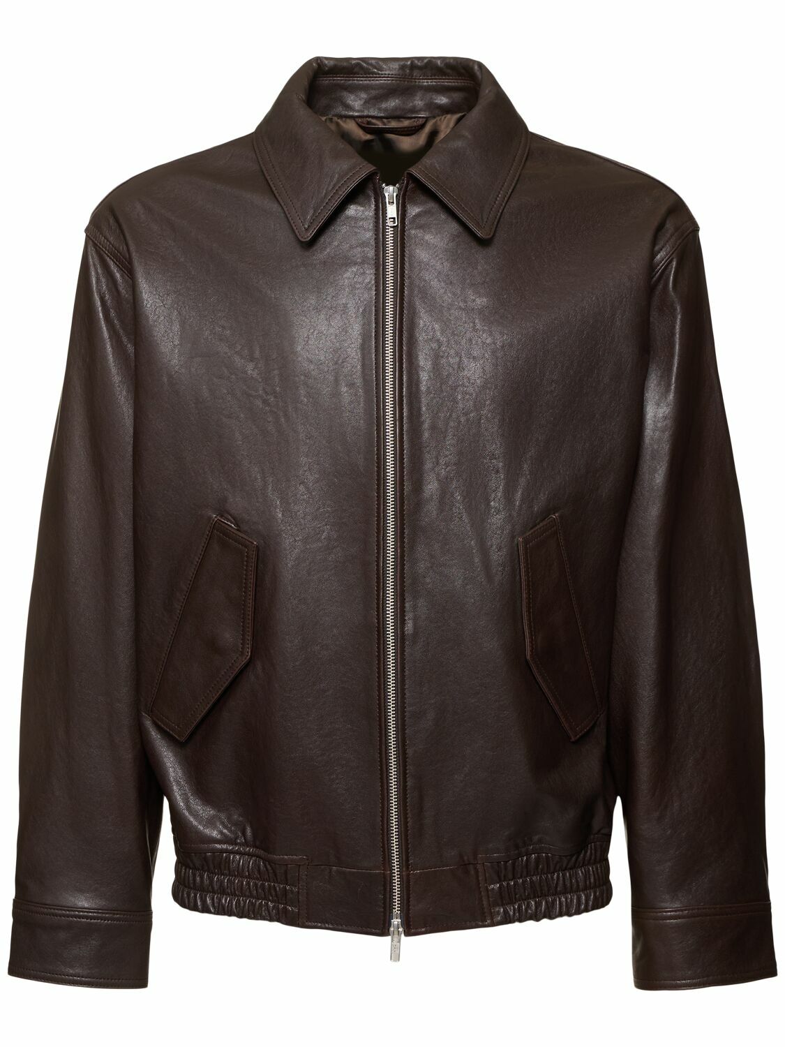 ジャケット・アウター Dunst UNISEX LEATHER HALF JACKET Dunst Black Half Leather Jacket - Jackets - Free Shipping