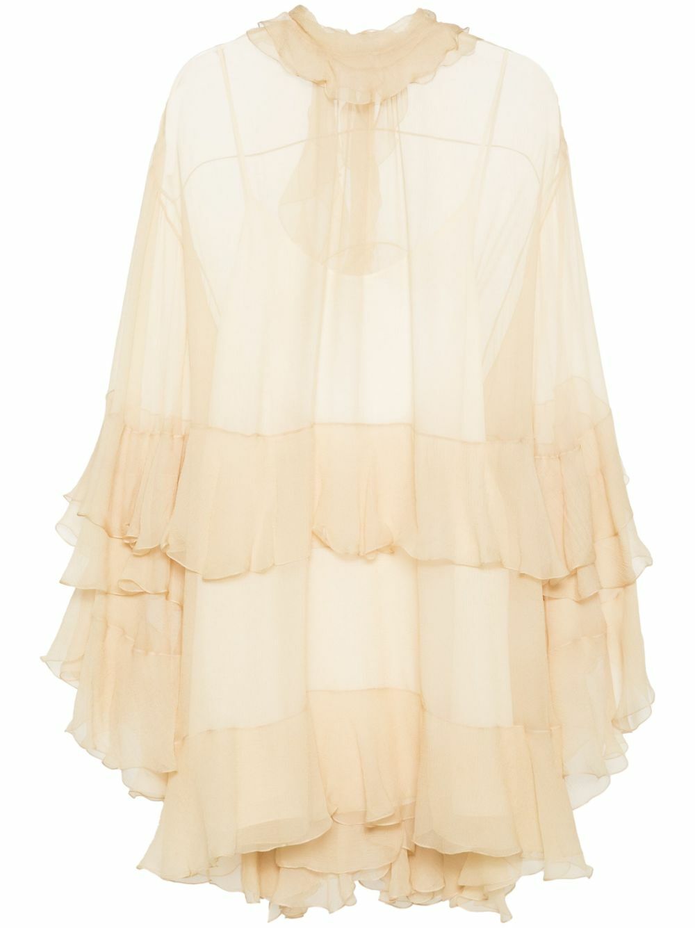 ワンピース Chloe Silk Crepon Mini Dress Chloé Silk Crepon Mini Dress | italist
