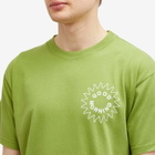 Good Morning Tapes Men's Sun Logo T-Shirt in Leaf