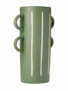 THE CONRAN SHOP - Wax Resist Striped Tall Vase W/ Handles