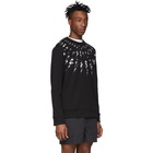 Neil Barrett Black Fair-Isle Anemone Lightweight Sweatshirt