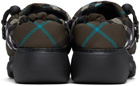Burberry Brown Check Nylon Pillow Loafers