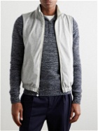 Kiton - Slim-Fit Reversible Shell and Jersey Gilet - White