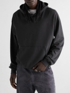 POLITE WORLDWIDE® - Alien Printed Embroidered Cotton-Jersey Hoodie - Black