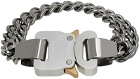 1017 ALYX 9SM Silver 2x Chain Buckle Bracelet