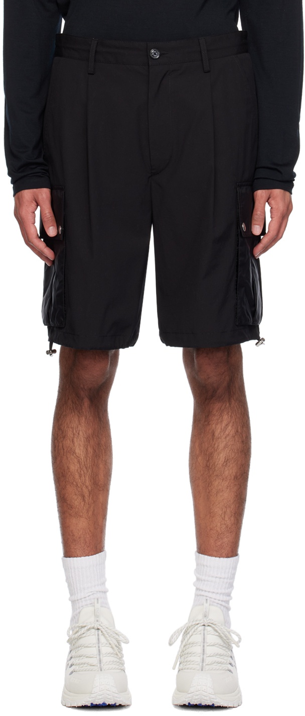 Photo: Moncler Black Pleated Shorts