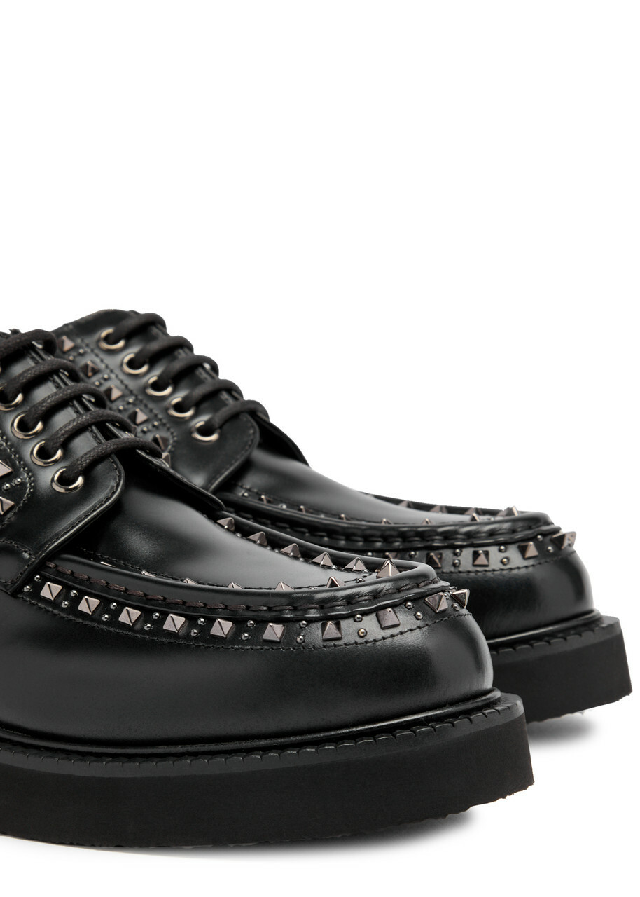 VALENTINO/靴/35 Valentino Garavani Pat calfskin ankle boots for Men - Black