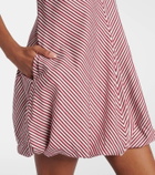 Faithfull Aniela striped cotton minidress