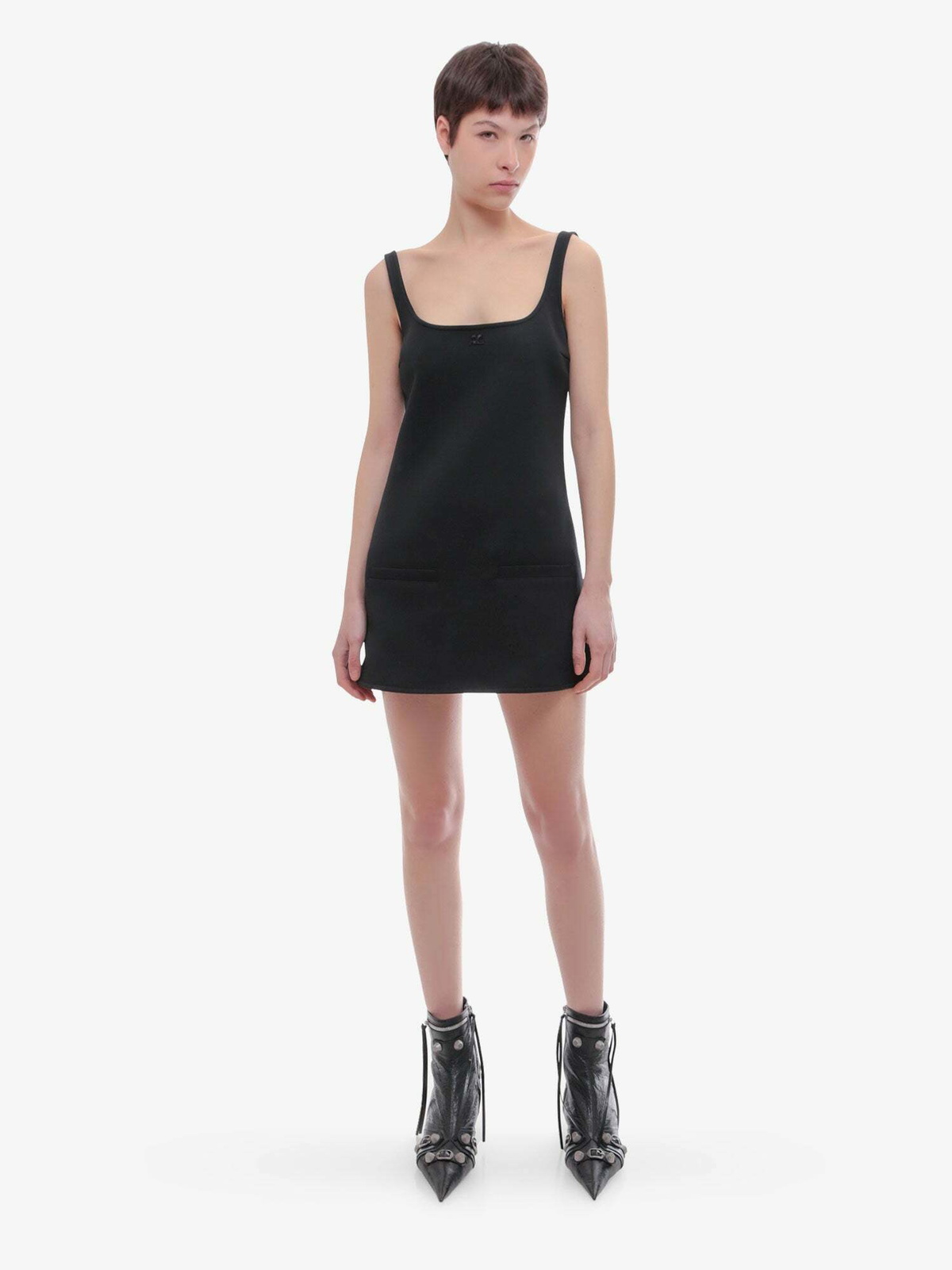 ワンピースその他 COURREGES Women Dresses 125JRO586JS0194 9999 BLACK Courreges Dress Black Womens Courreges