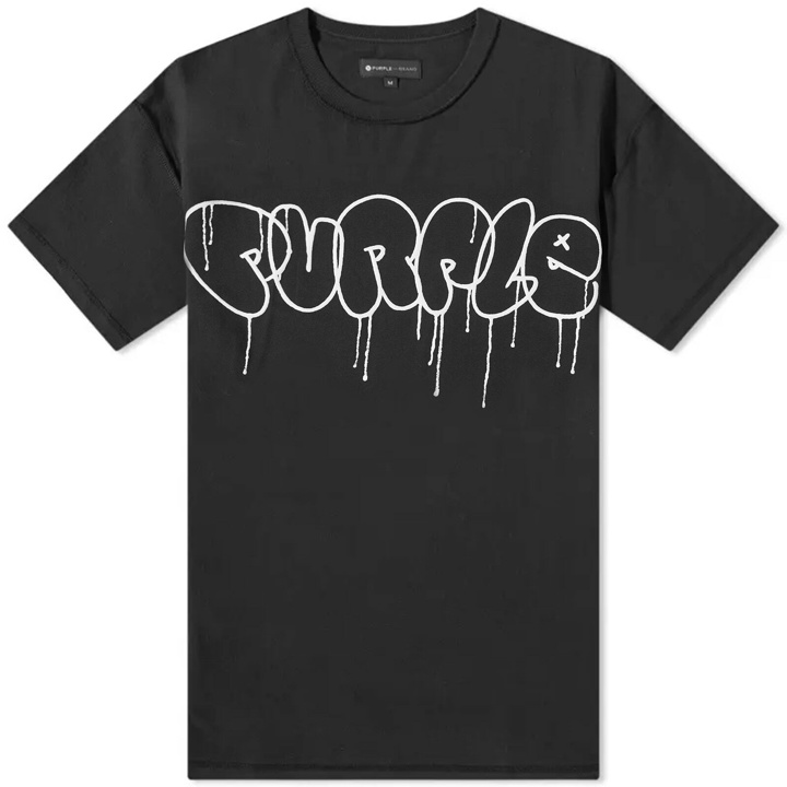 Photo: Purple Brand Men's Bubble Logo T-Shirt in Black