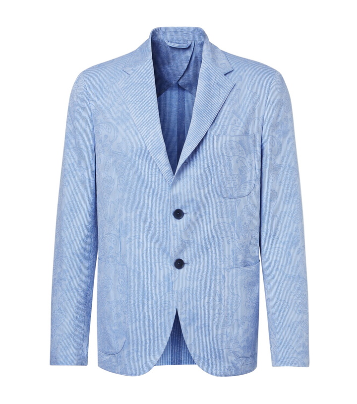 Photo: Etro Woven cotton jersey blazer